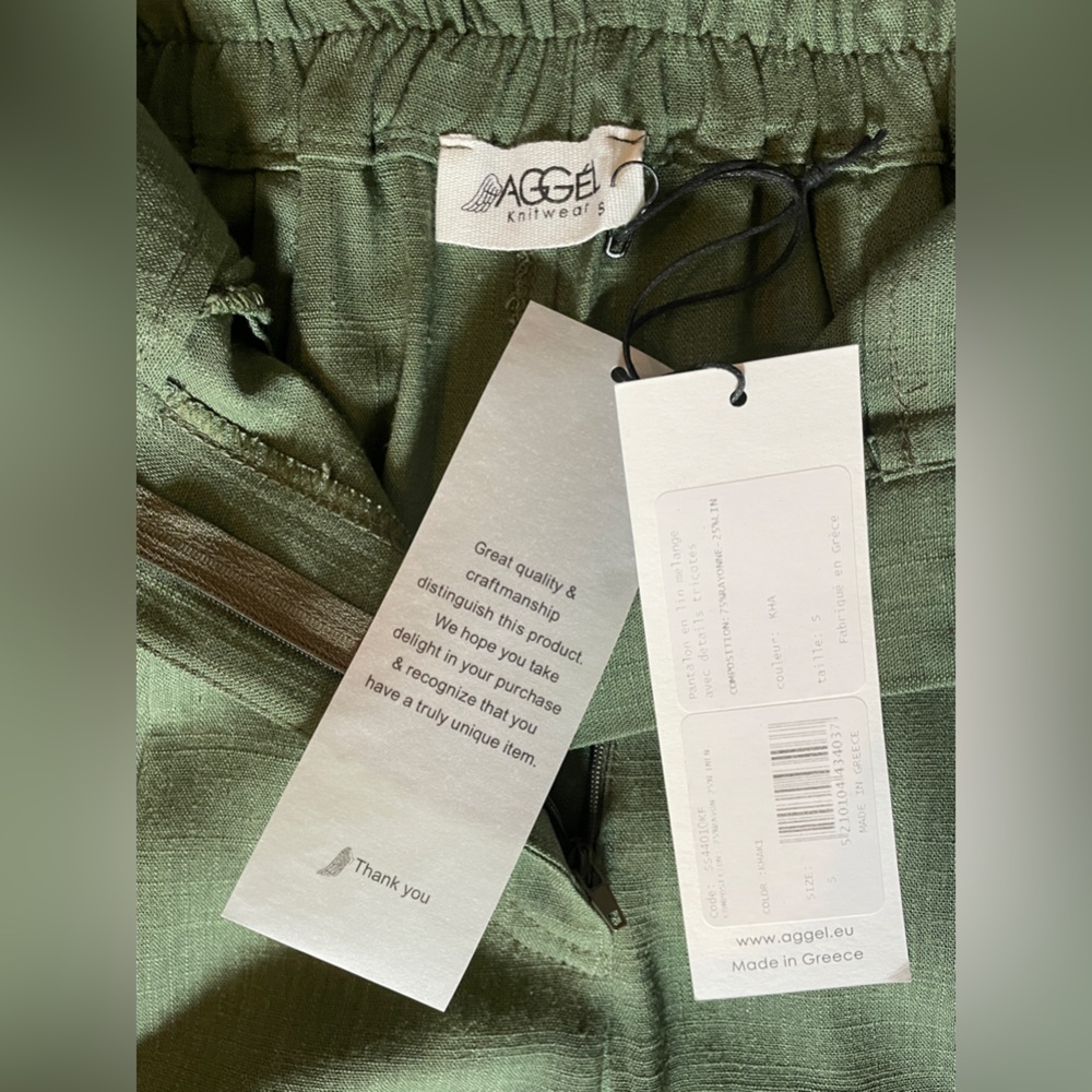 NWT - Aggel Linen Blend Pant - SzS - Picture 7 of 13